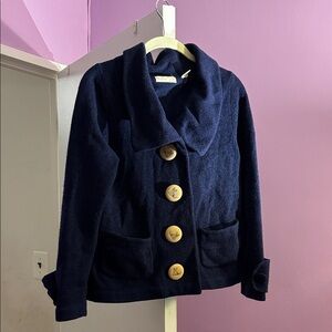 Navy Blue Women's Cardigan Sweater
